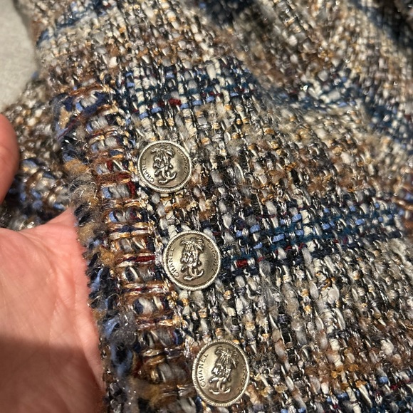 ✨CHANEL Winter Tweed 2004-vintage Jacket EXCELLENT like-new condtn Lagerfeld - Picture 14 of 16